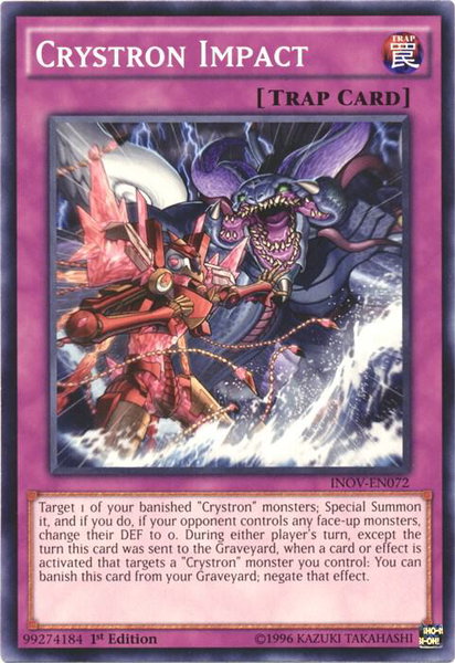 Crystron Impact trading card from Invasion: Vengeance Crystron Impact - Invasion: Vengeance YuGiOh trading card
