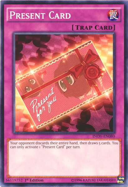 Present Card trading card from Invasion: Vengeance Present Card - Invasion: Vengeance YuGiOh trading card