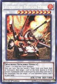 Vermillion Dragon Mech - Invasion: Vengeance (INOV) #INOV-EN081 - Secret Rare YuGiOh Trading Card