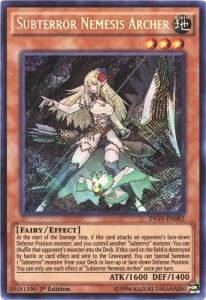 Subterror Nemesis Archer - Invasion: Vengeance (INOV) #INOV-EN082 - Secret Rare YuGiOh Trading Card