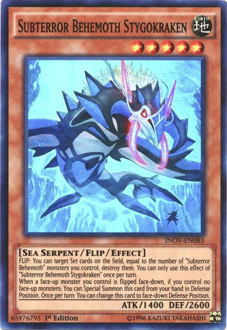 Subterror Behemoth Stygokraken - Invasion: Vengeance YuGiOh trading card