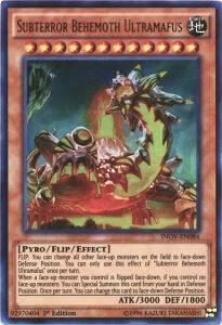 Subterror Behemoth Ultramafus trading card from Invasion: Vengeance Subterror Behemoth Ultramafus - Invasion: Vengeance YuGiOh trading card