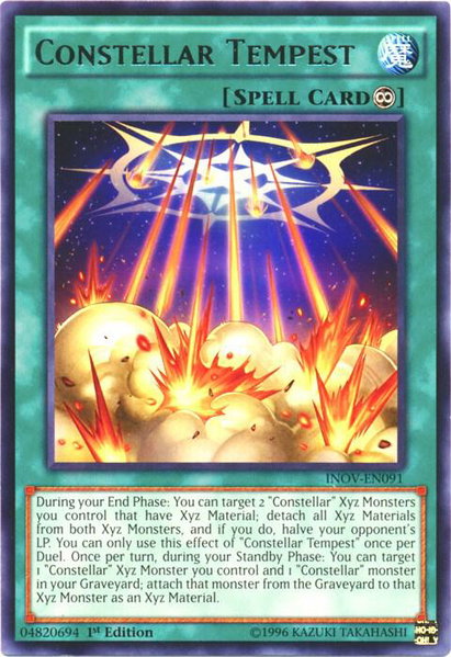 Constellar Tempest trading card from Invasion: Vengeance Constellar Tempest - Invasion: Vengeance YuGiOh trading card