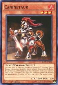 Caninetaur - Invasion: Vengeance (INOV) #INOV-EN092 - Common / Short Print YuGiOh Trading Card