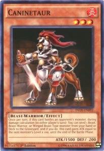 Caninetaur trading card from Invasion: Vengeance Caninetaur - Invasion: Vengeance YuGiOh trading card
