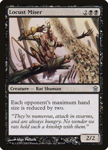 Locust Miser - Saviors of Kamigawa (SOK) #80 - Uncommon Magic: The Gathering Trading Card
