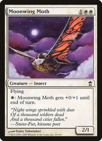 Moonwing Moth - Saviors of Kamigawa (SOK) #20 - Common Magic: The Gathering Trading Card