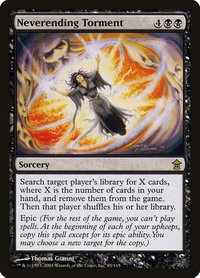 Neverending Torment - Saviors of Kamigawa (SOK) #83 - Rare Magic: The Gathering Trading Card