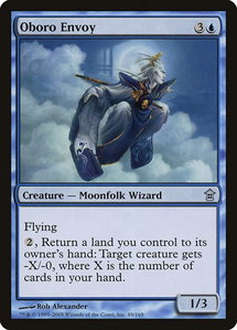 Oboro Envoy - Saviors of Kamigawa (SOK) #49 - Uncommon Magic: The Gathering Trading Card