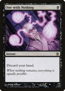 One with Nothing - Saviors of Kamigawa (SOK) #84 - Rare Magic: The Gathering Trading Card