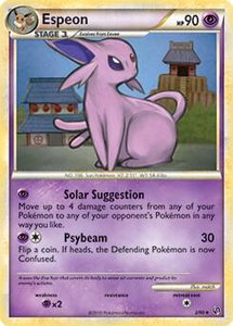 Espeon - 2/90 (HGSS Undaunted) - Deck Exclusives (PR) #002/090 - Rare Pokémon Trading Card