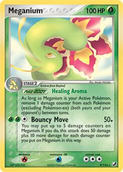 Meganium - 9/115 (EX Unseen Forces) trading card from Deck Exclusives Meganium - 9/115 (EX Unseen Forces) - Deck Exclusives Pokémon trading card