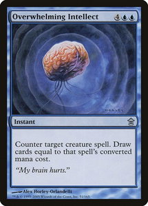 Overwhelming Intellect - Saviors of Kamigawa (SOK) #51 - Uncommon Magic: The Gathering Trading Card
