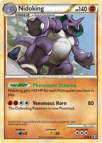 Nidoking - 6/102 - Deck Exclusives (PR) #006/102 - Rare Pokémon Trading Card
