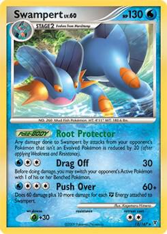 Swampert - 12/147 (DPPt Supreme Victors) trading card from Deck Exclusives Swampert - 12/147 (DPPt Supreme Victors) - Deck Exclusives Pokémon trading card