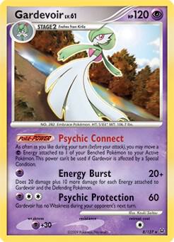 Gardevoir - 8/127 (DPPt Platinum) trading card from Deck Exclusives Gardevoir - 8/127 (DPPt Platinum) - Deck Exclusives Pokémon trading card