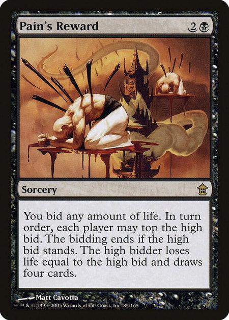 Pain's Reward - Saviors of Kamigawa Magic: The Gathering trading card