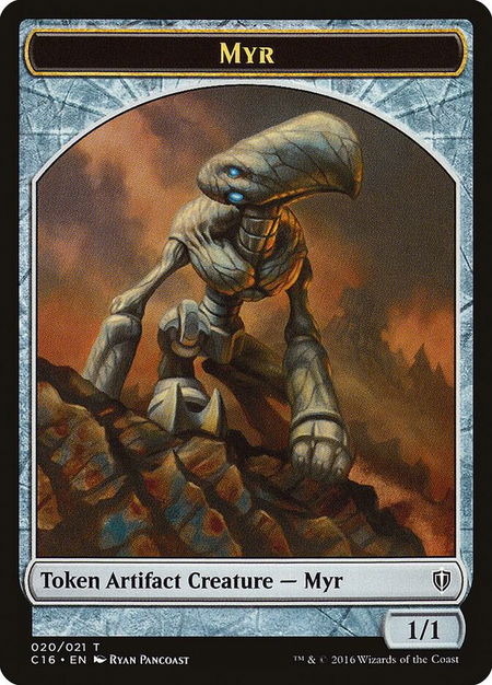 Myr // Bird (002) Double-Sided Token - Commander 2016 Magic: The Gathering trading card