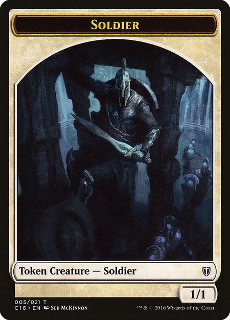 Soldier // Squid Double-Sided Token - Commander 2016 Magic: The Gathering trading card