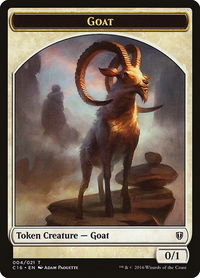 Goat // Thopter Double-Sided Token - Commander 2016 (C16) #4 // 9 - Token Magic: The Gathering Trading Card