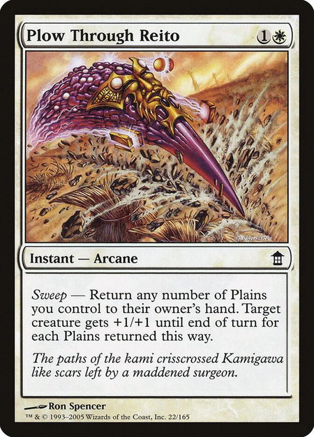 Plow Through Reito - Saviors of Kamigawa Magic: The Gathering trading card