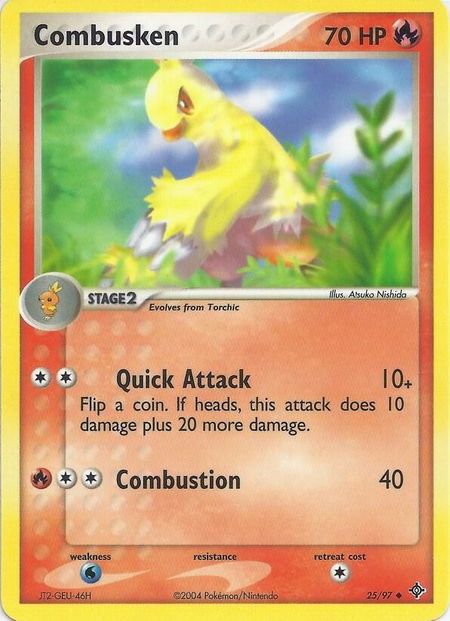 Combusken - EX Battle Stadium Pokémon trading card