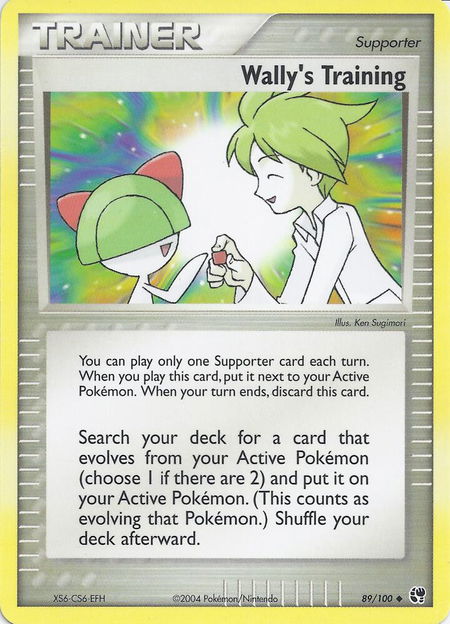 Wally's Training - EX Battle Stadium Pokémon trading card