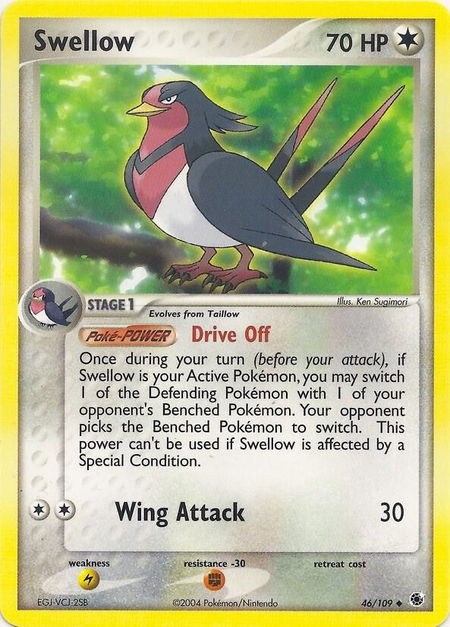 Swellow - EX Battle Stadium Pokémon trading card