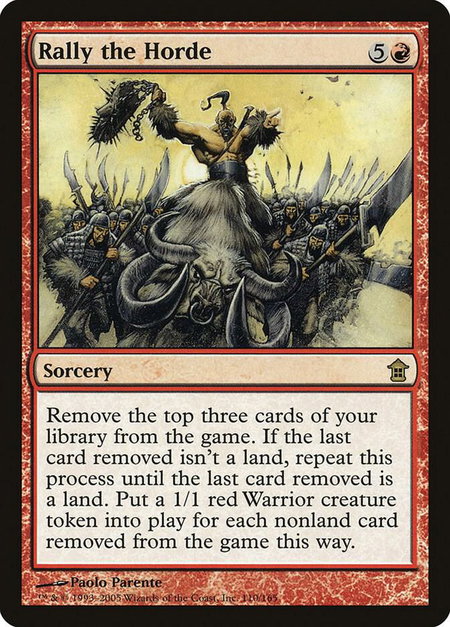 Rally the Horde - Saviors of Kamigawa Magic: The Gathering trading card