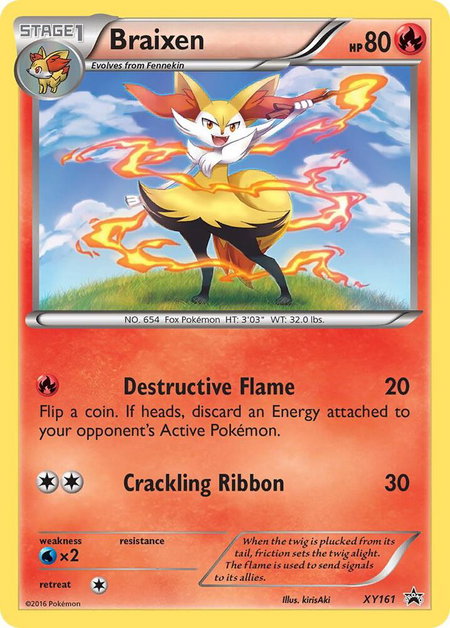 Braixen - XY161 - XY Promos Pokémon trading card