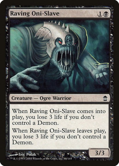 Raving Oni-Slave - Saviors of Kamigawa Magic: The Gathering trading card