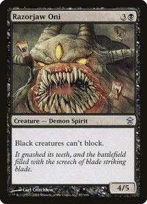 Razorjaw Oni - Saviors of Kamigawa (SOK) #87 - Uncommon Magic: The Gathering Trading Card