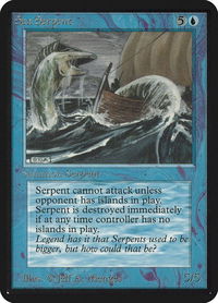 Sea Serpent - Alpha Edition (LEA) #76 - Common Magic: The Gathering Trading Card