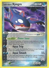 Team Aqua's Kyogre - 3/95 (EX Team Magma vs Team Aqua) - Deck Exclusives (PR) #003/095 - Rare Pokémon Trading Card