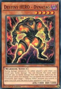 Destiny HERO - Dynatag - Destiny Soldiers (DESO) #DESO-EN002 - Super Rare YuGiOh Trading Card