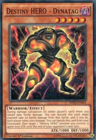 Destiny HERO - Dynatag - Destiny Soldiers YuGiOh trading card