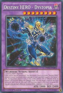 Destiny HERO - Dystopia - Destiny Soldiers (DESO) #DESO-EN004 - Secret Rare YuGiOh Trading Card