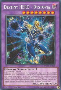 Destiny HERO - Dystopia - Destiny Soldiers (DESO) #DESO-EN004 - Secret Rare YuGiOh Trading Card