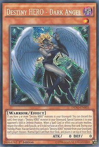 Destiny HERO - Dark Angel - Destiny Soldiers (DESO) #DESO-EN005 - Secret Rare YuGiOh Trading Card