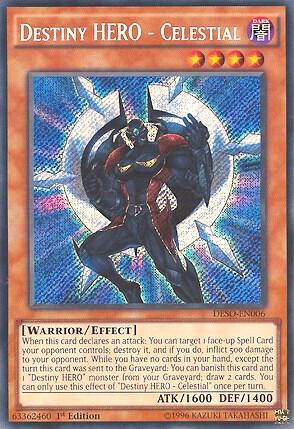 Destiny HERO - Celestial - Destiny Soldiers YuGiOh trading card