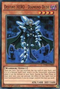 Destiny HERO - Diamond Dude - Destiny Soldiers (DESO) #DESO-EN009 - Super Rare YuGiOh Trading Card