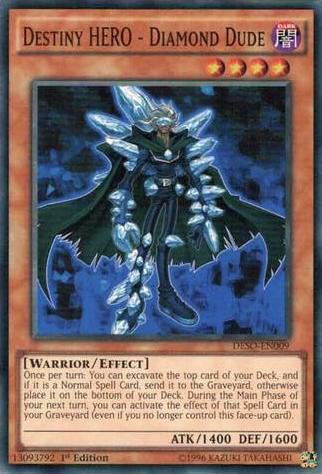 Destiny HERO - Diamond Dude - Destiny Soldiers YuGiOh trading card