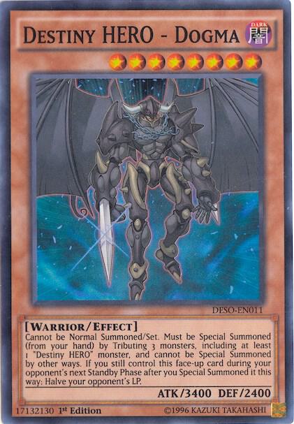 Destiny HERO - Dogma - Destiny Soldiers YuGiOh trading card