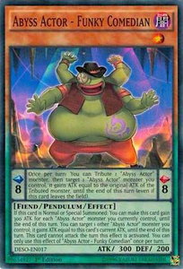 Abyss Actor - Funky Comedian - Destiny Soldiers (DESO) #DESO-EN017 - Super Rare YuGiOh Trading Card