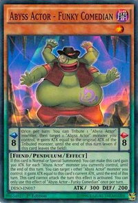 Abyss Actor - Funky Comedian - Destiny Soldiers (DESO) #DESO-EN017 - Super Rare YuGiOh Trading Card