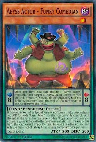 Abyss Actor - Funky Comedian - Destiny Soldiers YuGiOh trading card