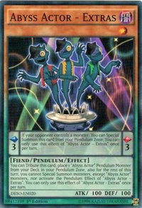 Abyss Actor - Extras - Destiny Soldiers (DESO) #DESO-EN020 - Super Rare YuGiOh Trading Card