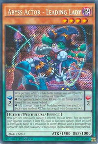 Abyss Actor - Leading Lady - Destiny Soldiers (DESO) #DESO-EN021 - Secret Rare YuGiOh Trading Card