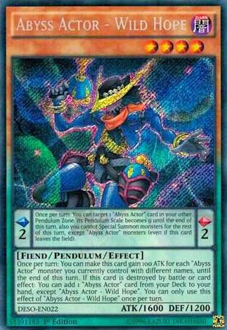 Abyss Actor - Wild Hope - Destiny Soldiers YuGiOh trading card