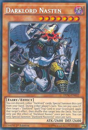 Darklord Nasten - Destiny Soldiers YuGiOh trading card
